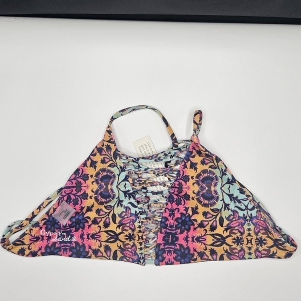 NWT Gypsy 05 Mosaic print bikini top only